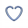 Купить серьга обманка для имитации пирсинга хряща уха, септума носа PiercedFish RSFX-08, клипса сердце из стали оптом от 300 руб.