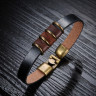 Купить кожаный браслет мужской Everiot SH-XP-0147 с коричневой вставкой оптом от 590 руб.