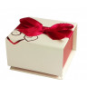 Купить подарочная коробка FB-110 6,4х6,4 с розовой лентой оптом от 150 руб.