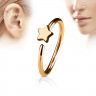 Купить серьга кольцо для пирсинга хеликса, трагуса, носа PiercedFish NOCR-12 в форме звезды оптом от 280 руб.
