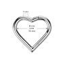 Купить пирсинг кольцо кликер сердце из титана PiercedFish RHT35, без камней оптом от 1 490 руб.