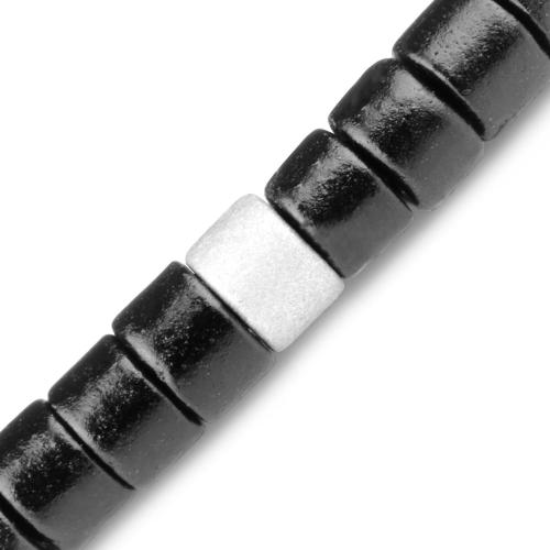 Купить черный браслет в стиле Шамбала Everiot Select LNS-2012 из керамических бусин оптом от 950 руб.