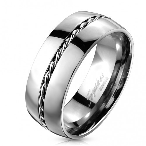 Купить титановое кольцо Spikes R-TM-3656 без покрытия оптом от 620 руб.