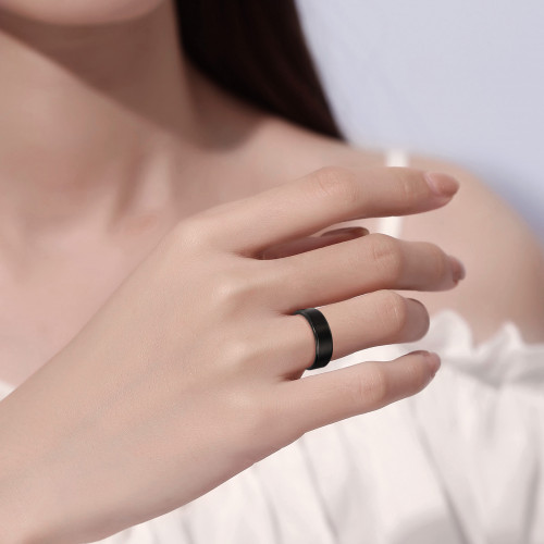 Купить черное кольцо из карбида вольфрама Lonti TU-074R (8 мм) оптом от 1 190 руб.