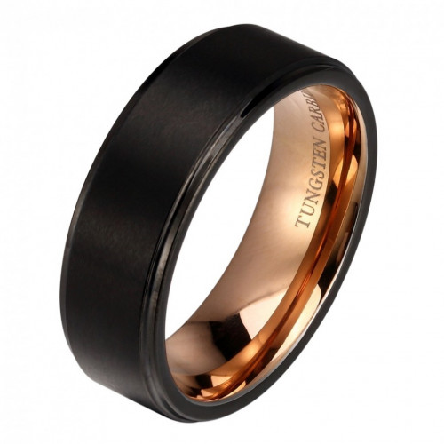 Купить черное кольцо из карбида вольфрама Lonti TU-074R (8 мм) оптом от 1 200 руб.