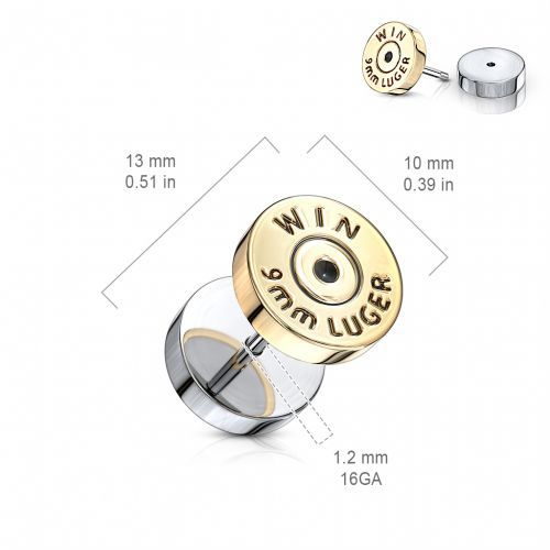 Купить фейк-плаг обманка PiercedFish PSFX-0127 в форме гильзы "Люгер 9 мм" оптом от 400 руб.