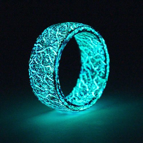 Купить светящееся кольцо Lonti glow Blue Malachite, 8 мм оптом от 62 380 руб.