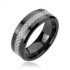 Купить мужское кольцо из керамики SPIKES "Carbon" черное R-TC-150M-12 оптом от 970 руб.