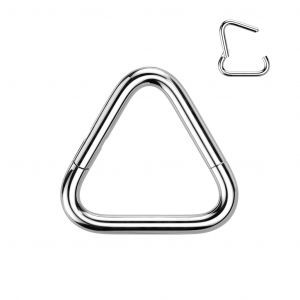 Пирсинг кольцо кликер из титана PiercedFish RHT33 треугольник