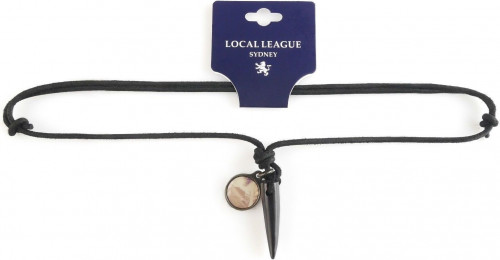 Купить мужской кожаный шнурок на шею с подвеской Local League CS-LNM20BLACK оптом от 1 080 руб.