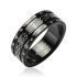 Купить черное мужское стальное кольцо SPIKES R-H0953 оптом от 410 руб.