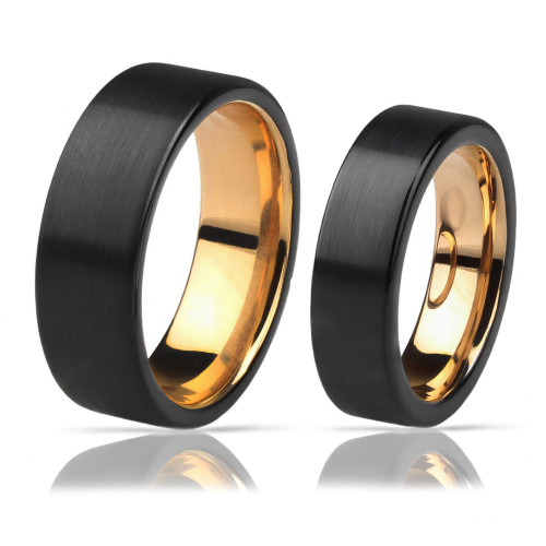 Купить черное кольцо из карбида вольфрама Lonti RTG-4500 оптом от 1 020 руб.