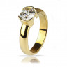 Купить помолвочное кольцо из стали Lonti AAB-RSS722GD с фианитом оптом от 1 270 руб.