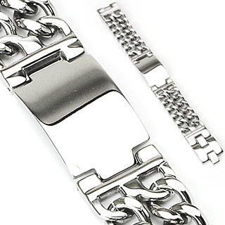 Купить панцирный мужской браслет-цепь TATIC SSBQ-0788 из стали с поверхностью под гравировку оптом от 1 910 руб.