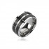 Купить титановое кольцо мужское Spikes NP-R-TI-4376 (4366) с фианитами оптом от 720 руб.