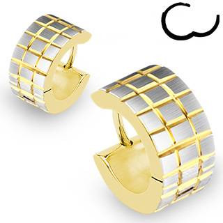 Купить золотистые серьги-кольца из стали TATIC SE0324 оптом от 530 руб.