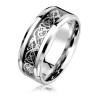 Купить кольцо из стали TATIC RSS-6771 с узором "Кельтский дракон" оптом от 700 руб.