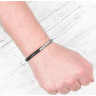 Купить кожаный жесткий браслет мужской Everiot BC-MJ-1623 с металлической вставкой оптом от 1 050 руб.