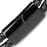 Купить черный мужской браслет из кожи Everiot Select LNS-5006 оптом от 1 150 руб.