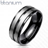 Купить титановое кольцо мужское Spikes R-ТМ-3145 черное оптом от 540 руб.