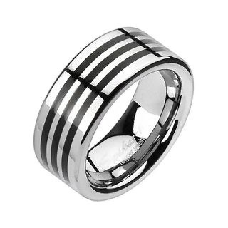 Купить мужское кольцо из карбида вольфрама Spikes TU-132 широкое оптом от 960 руб.