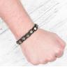 Купить черный плетеный браслет Шамбала из пирита Everiot Select LNS-2067 оптом от 740 руб.