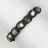 Купить черный плетеный браслет Шамбала из пирита Everiot Select LNS-2067 оптом от 740 руб.