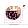 Купить кольцо ROZI RG-51460 с розовыми кристаллами оптом от 550 руб.