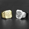 Купить мужской перстень-печатка из стали STEELS RSS-0322 цвета розового золота оптом от 680 руб.