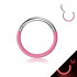 Купить кольцо кликер из титана PiercedFish RHT013, розовое, серьга для пирсинга септума, хряща уха, брови, носа, губ, пупка, сосков оптом от 1 090 руб.