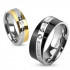 Купить кольцо из стали Spikes R-M2970 с романтичной надписью и фианитом оптом от 540 руб.