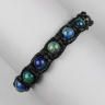 Купить плетеный браслет ручной работы в стиле Шамбала Everiot Select LNS-2032 из лазурита оптом от 610 руб.