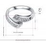 Купить кольцо ROZI RG-80190 с завитком оптом от 430 руб.
