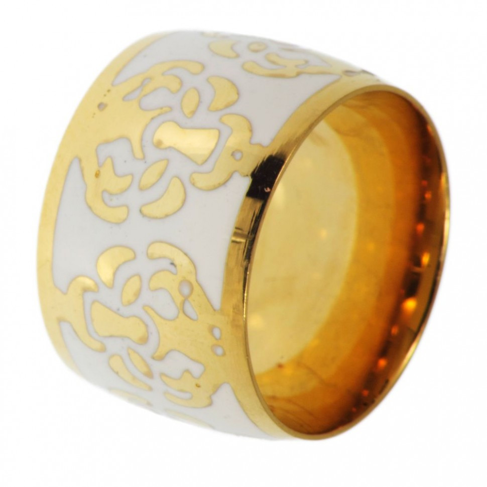 Купить широкое женское кольцо Soul Stories R-0229408 с акриловым узором оптом от 670 руб.