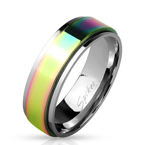 Купить кольцо из стали с вращающейся серединой Spikes R-H1660 оптом от 490 руб.