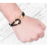 Купить кожаный браслет мужской Everiot SP-MJ-14014 с золотистым якорем оптом от 1 010 руб.
