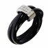 Купить женское тройное кольцо в стиле Тринити из черной керамики Soul Stories R-0230329 с фианитами оптом от 1 350 руб.