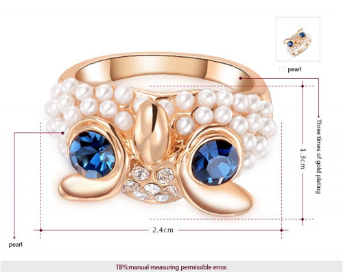 Купить кольцо ROZI RG-02310B в форме совы оптом от 520 руб.