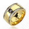 Купить мужское кольцо из титана Spikes R-TI-2435 с фианитами оптом от 1 080 руб.