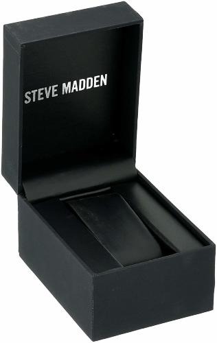 Купить черные мужские часы из нержавеющей стали Steve Madden SMW068BK оптом от 5 200 руб.
