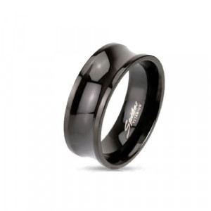 Черное титановое вогнутое кольцо Spikes NP-R-ТМ-3660 мужское