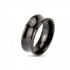 Купить черное титановое вогнутое кольцо Spikes NP-R-ТМ-3660 мужское оптом от 600 руб.
