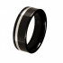Купить мужское кольцо R-TC-071R из керамики с вольфрамовой вставкой оптом от 860 руб.