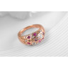 Купить кольцо ROZI RG-50320 с белыми и розовыми фианитами оптом от 550 руб.