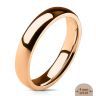 Купить кольцо из стали TATIC RSS-0005 классическое цвет розовое золото оптом от 500 руб.