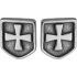 Купить мужские серьги-гвоздики с крестами Everiot SE-ZS-2042 стальные оптом от 620 руб.