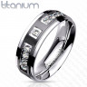 Купить кольцо из титана Spikes R-TI-4317 с черным покрытием и фианитами оптом от 1 000 руб.