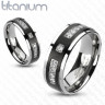 Купить кольцо из титана Spikes R-TI-4317 с черным покрытием и фианитами оптом от 1 000 руб.