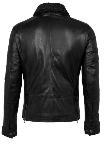 Купить мужская куртка черная GIPSY OWEN W18 из натуральной кожи оптом от 24 230 руб.
