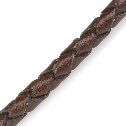 Купить плетеный кожаный шнурок премиум Everiot Select LC-5005 со стальной застежкой оптом от 840 руб.